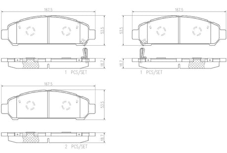 Brembo P83149n Brake Pad||p83149n_R.Jpg||86||brmp83149n||2091619