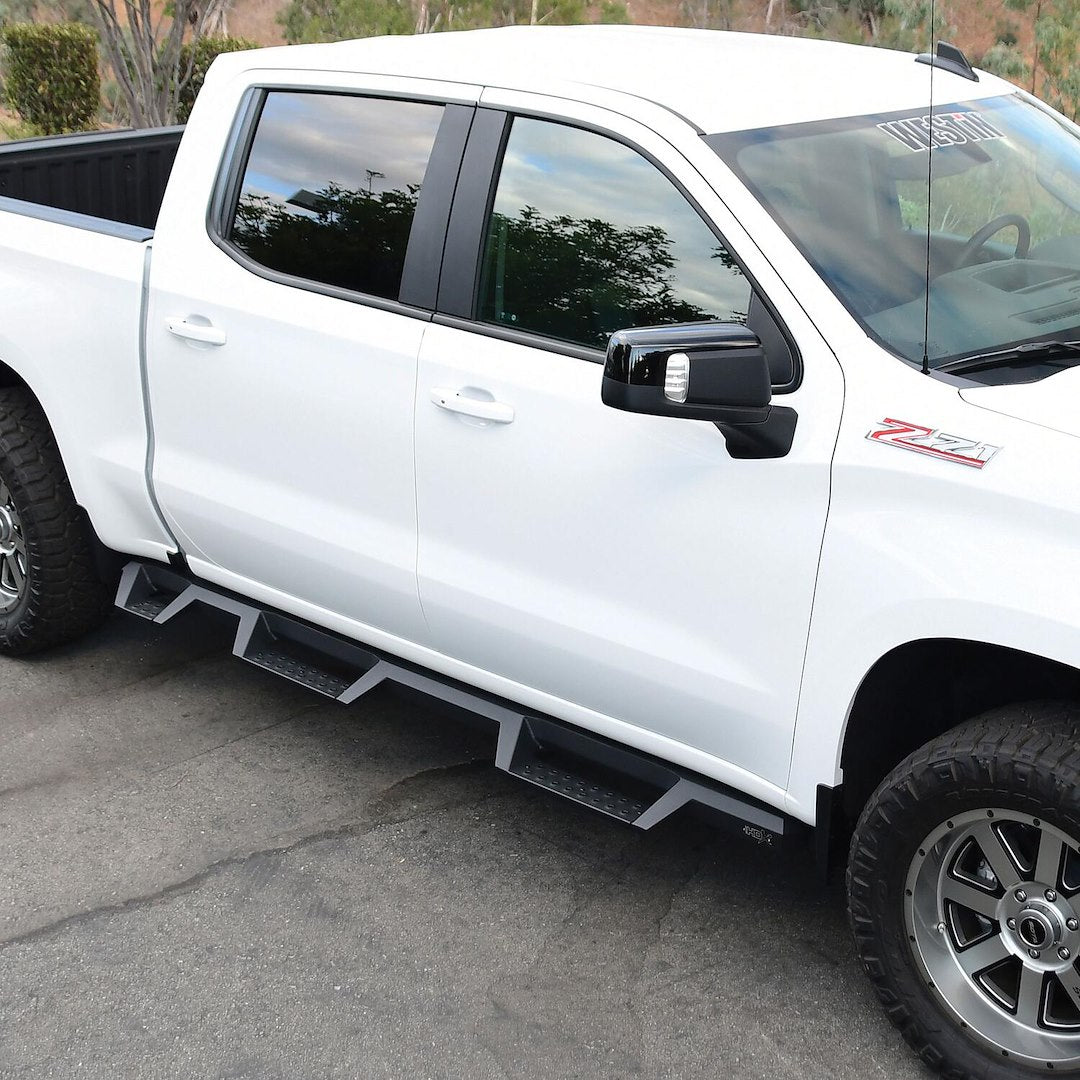 Product of Westin Automotive 56-534685 Black Powder Coated Square Nerf Bar - Truck Wheel To Wheel 