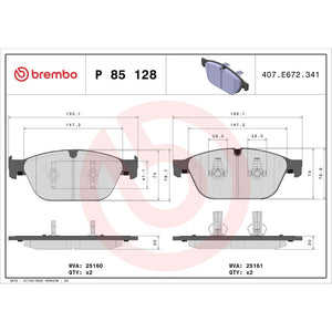 Brembo P85128 Brake Pad||p85128_Drw.Jpg||87||brmp85128||1754415