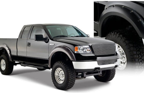 Product of Bushwacker 20916-02 Pocket Style/ Exposed Fasteners Black Fender Flare - Set Of 4 