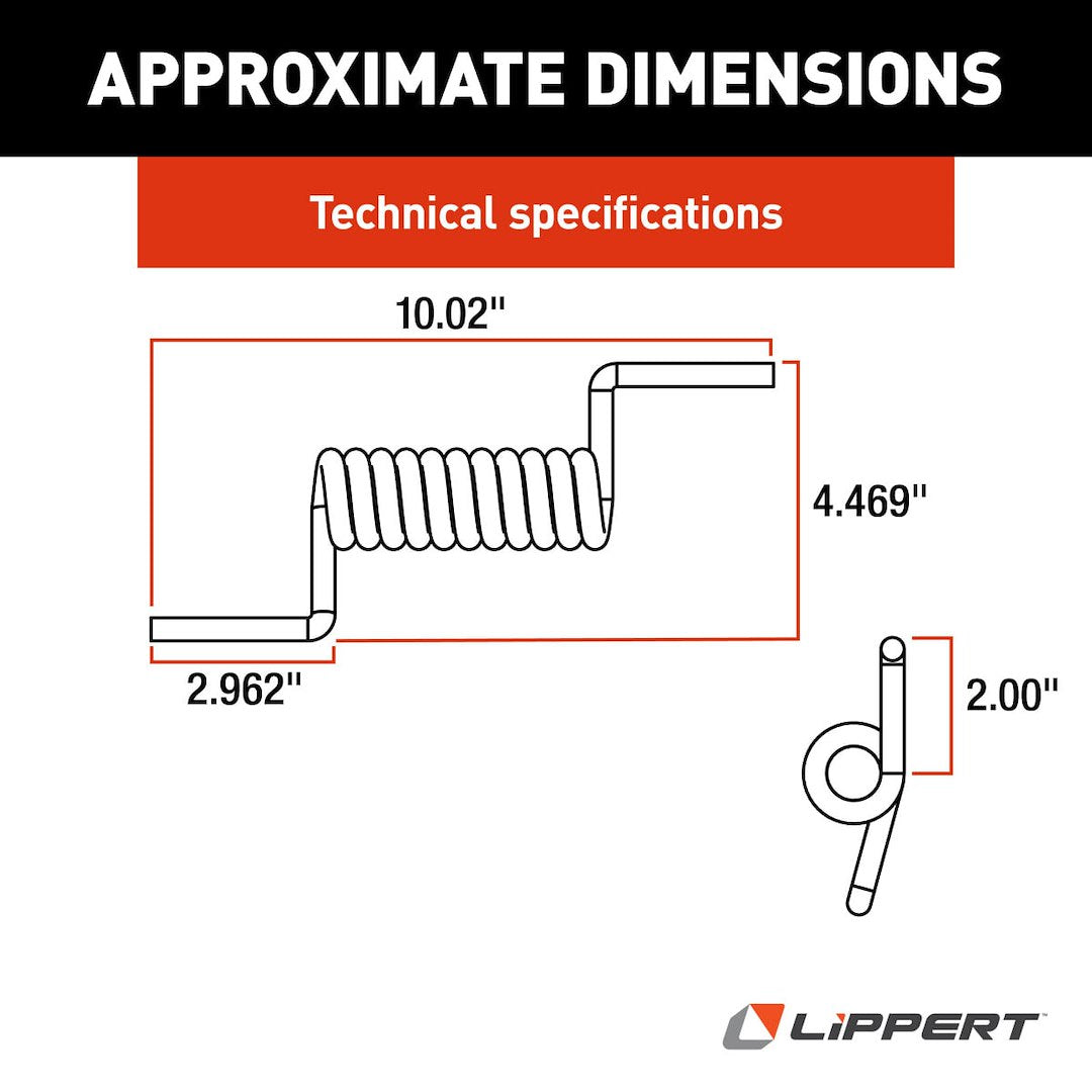 Product of Lippert Components 133633 Door Hinge Spring