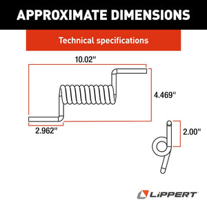 Product of Lippert Components 133633 Door Hinge Spring