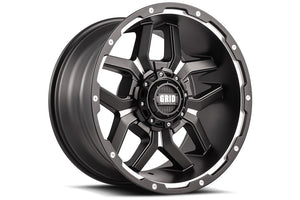 Product of Grid Wheels 17x9 Black With Natural Accents Wheel - Not Applicable Bolt Pattern 