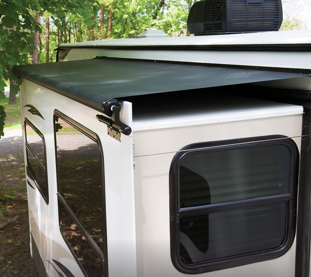 Product of Lippert Components V000182037 RV Slide-Out Automatic Awning , Black Fade 