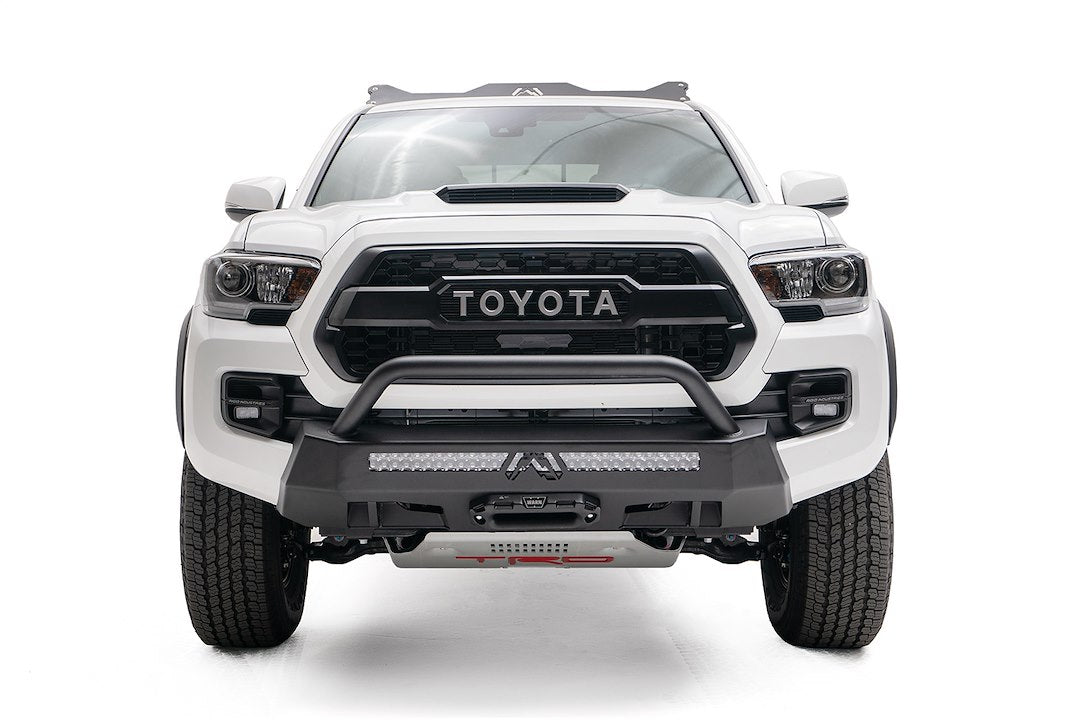 Product of Fab Fours TT16-N3652-1 Hidden Winch Steel Powder Coated Bumper 