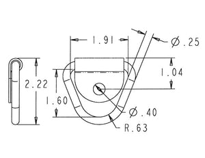 Buyers Products B21 D-Ring||b21_1.Jpg||86||b83b21||1015103