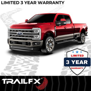 Product of TrailFX A4005B TFX 4" Trapezoid Side Steps Nerf Bar With Surface Steps 