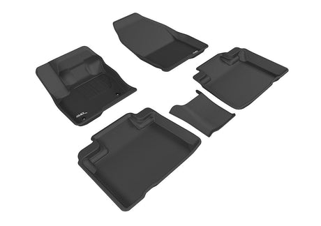 Product of 3D Mats KAGU L1FR09301509 Black Thermoplastic Rubber Of Carbon Fiber Texture Floor Liner 
