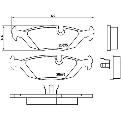 Product of Brembo P06009 Brake Pad - Set Of 4 