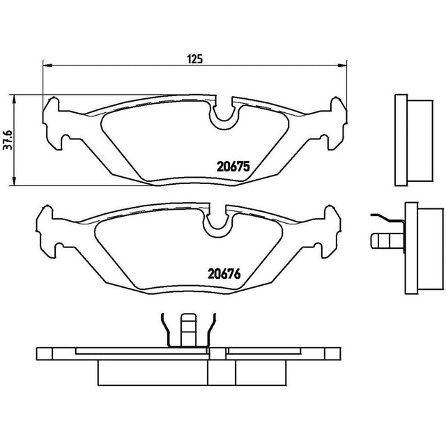 Product of Brembo P06009 Brake Pad - Set Of 4 