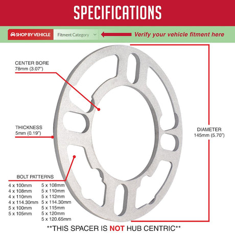 Product of Coyote Wheel Accessories 911129 Wheel Spacer