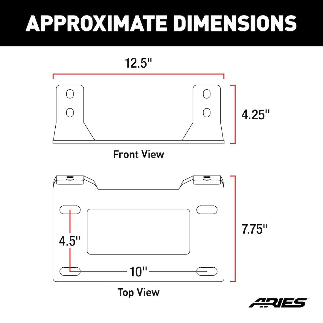 Product of Aries 15600FB Winch Mount for 