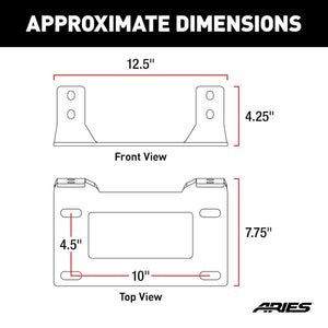 Product of Aries 15600FB Winch Mount for 