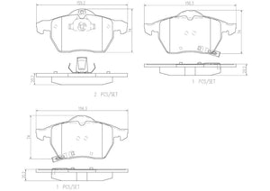 Product of Brembo P59048N Brake Pad - Set Of 4 