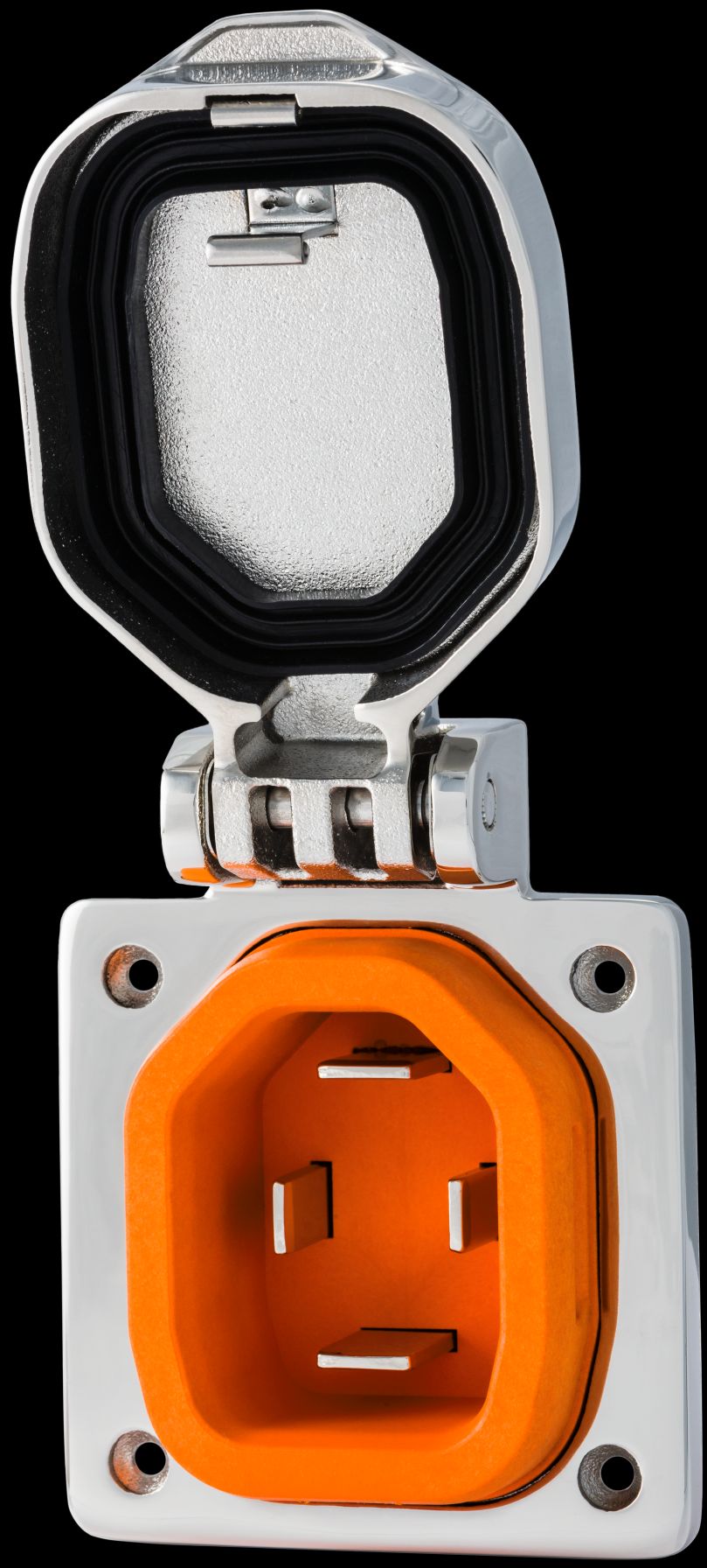 Smartplug Systems Bm50s Power Inlet Port||bm50s - Stainless Inlet Open.Jpg||87||s5pbm50s||1722117