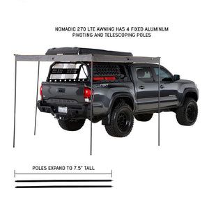 Product of Overland Vehicle Systems 19689909 SUV/Pickup Overlanding Manual Awning , Gray Solid 