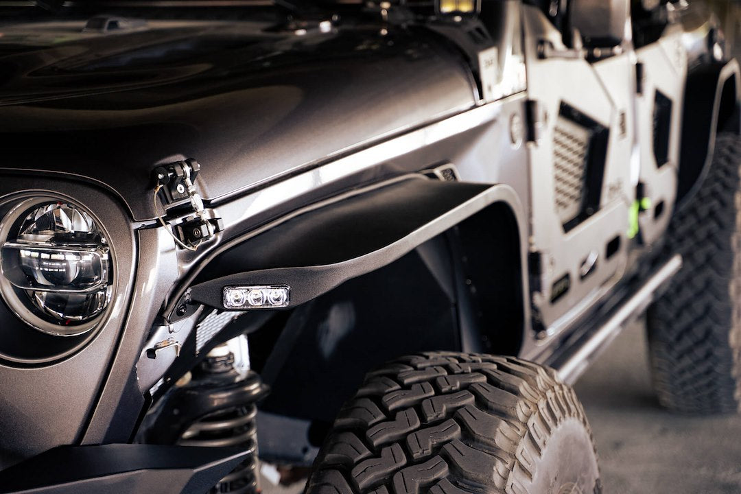 Dv8 Offroad Fdjl-07 Fender Flare||2018-2023_Jeep-Wrangler-Jl-Slim-Fender-Flares_Installed-8.Jpg||95||dv8fdjl07||1627551