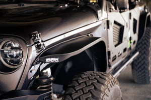 Dv8 Offroad Fdjl-07 Fender Flare||2018-2023_Jeep-Wrangler-Jl-Slim-Fender-Flares_Installed-8.Jpg||95||dv8fdjl07||1627551