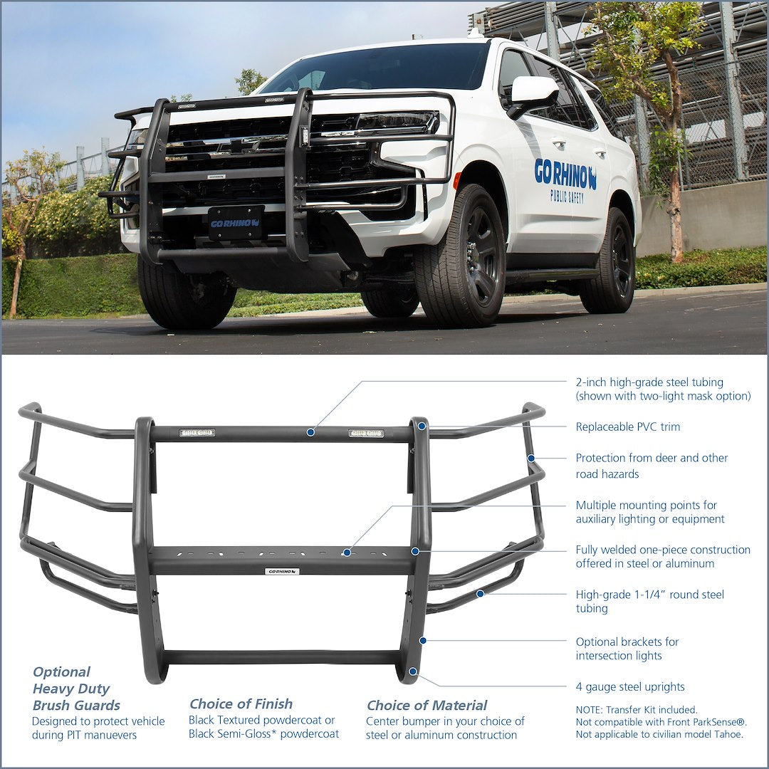Go Rhino Safety Division 5168whdt Brush Guard||gr-Lr_Push-Bumper.Jpg||88||p2s5168whdt||1744529