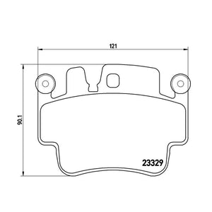 Product of Brembo P65009 Brake Pad - Set Of 4 