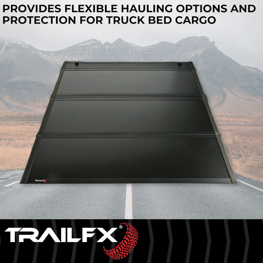 Product of TrailFX TFX Premium Flush Tri-Fold Hard Folding TFX5711 Tonneau Cover 