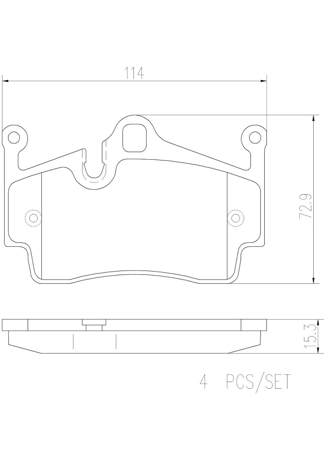 Product of Brembo P65028N Brake Pad - Set Of 4 