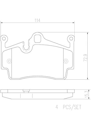 Product of Brembo P65028N Brake Pad - Set Of 4 
