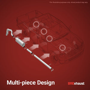 Product of BRE Exhaust 106-0086 Direct-Fit Exhaust Series Cat-Back System Exhaust System Kit 