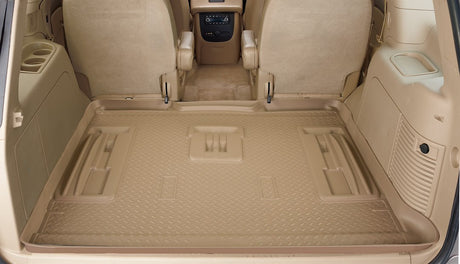 Product of Husky Liner 21401 Black TPE - Thermoplastic Elastomer To Back Of 2nd Seat, Can Mount 3rd Seat On Top of Liner Cargo Area Liner 