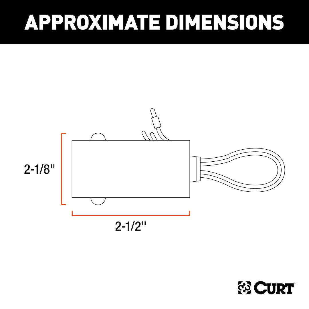 Curt 52025 Trailer Breakaway System Battery Charger||52025_3008x1990_Ca.Jpg||87||c9352025||1017774