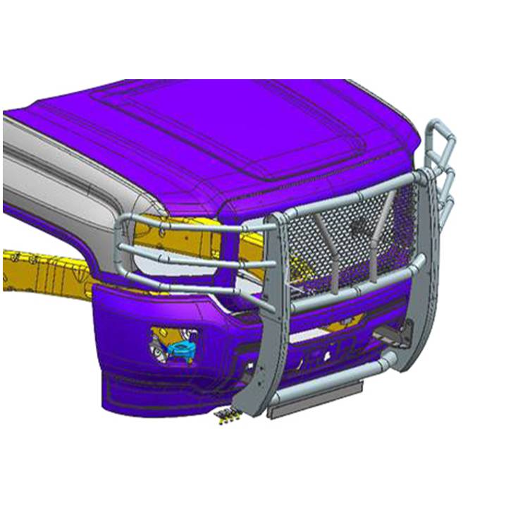Black Horse Offroad Ru-Gmsi15-B-K1 Grille Guard||ru-Gmsi15-B-K1_6.Jpg||91||blkugmsi15bk1||2239509