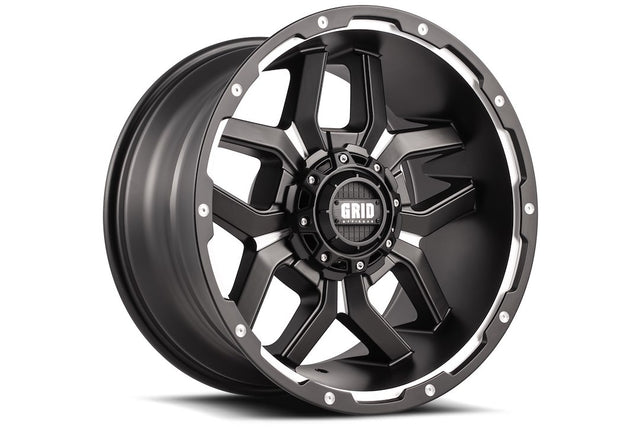 Product of Grid Wheels 18x9 Black With Natural Accents Wheel - Not Applicable Bolt Pattern 