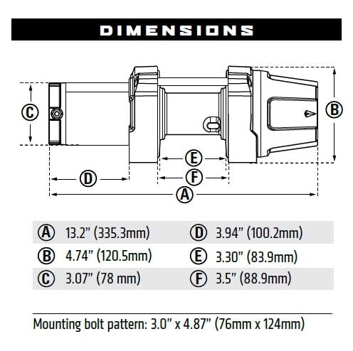 Product of Warn 101025 2500 Pound ATV/ UTV Winch 