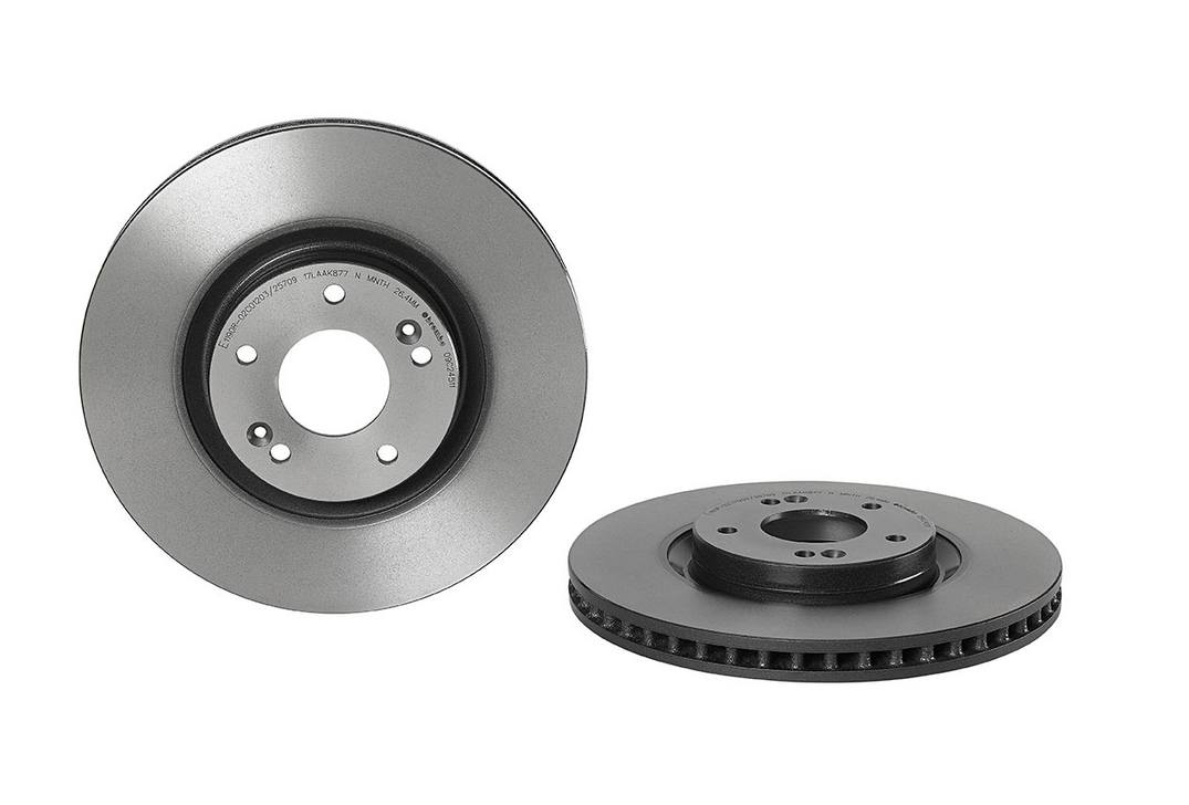 Product of Brembo 09C24511C02 Vented 1 Piece Brake Rotor 