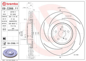 Brembo 09c26611c02 Brake Rotor||09c26611c02_5.Jpg||90||brm09c26611||1684282
