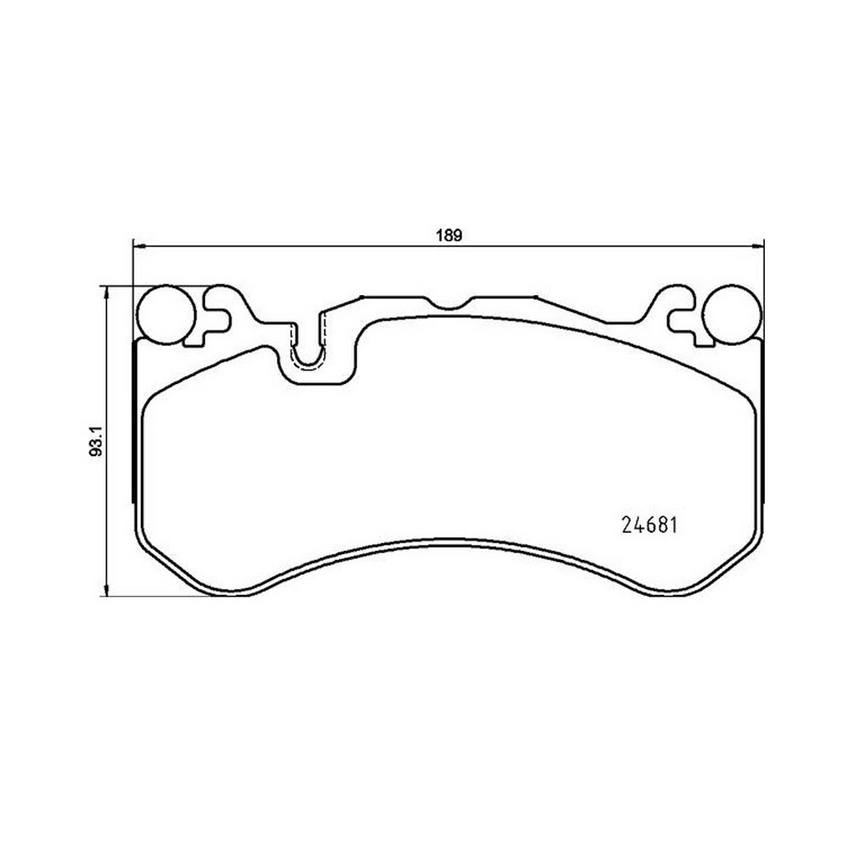 Product of Brembo P50142 Brake Pad - Set Of 4 