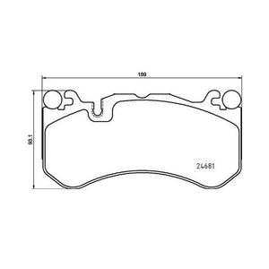 Product of Brembo P50142 Brake Pad - Set Of 4 