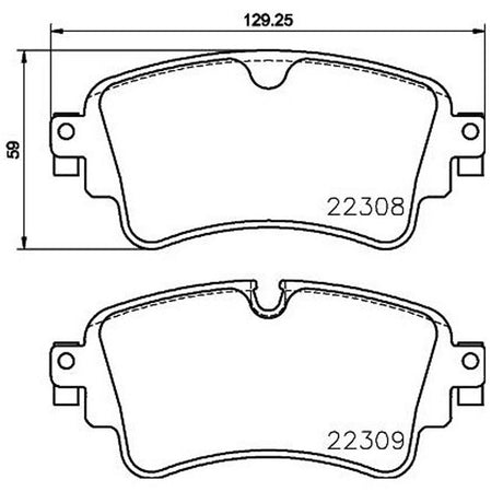 Product of Brembo P85154 Brake Pad - Set Of 4 