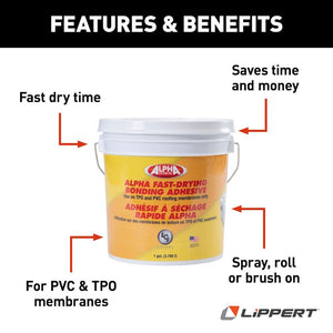 Product of Lippert Components 862400 Roof Membrane Adhesive