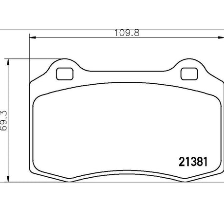 Product of Brembo P36020 Brake Pad - Set Of 4 