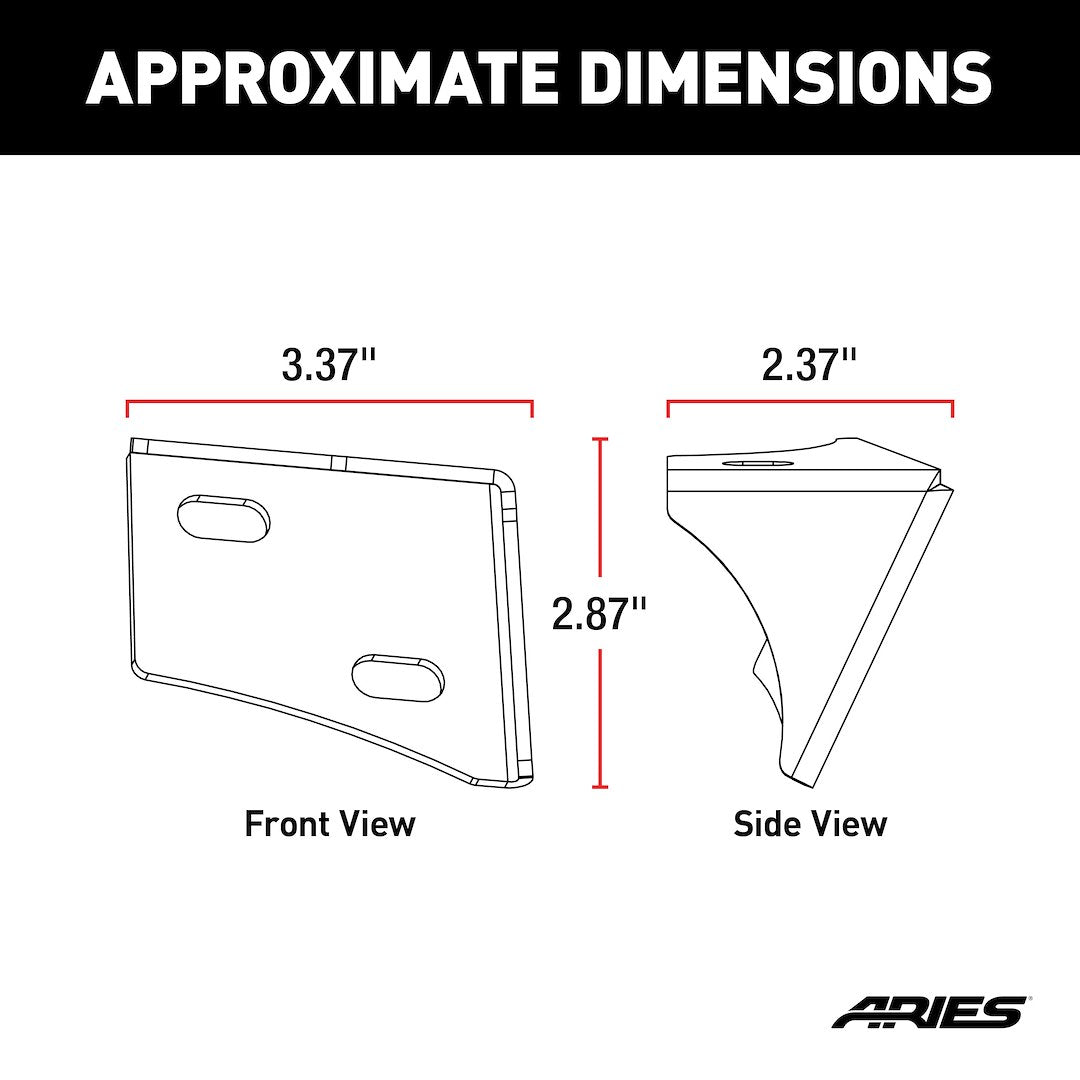 Aries Ar15800 Windshield Hinge Light Bracket||ar15800_3008x1990_Ca.Jpg||86||a1sar15800||1013577