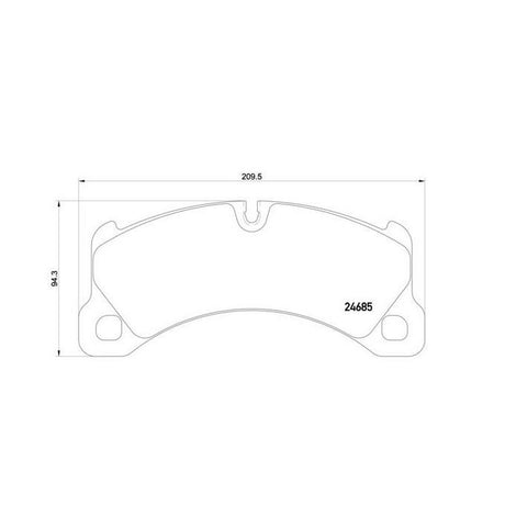 Product of Brembo P65026 Brake Pad - Set Of 4 