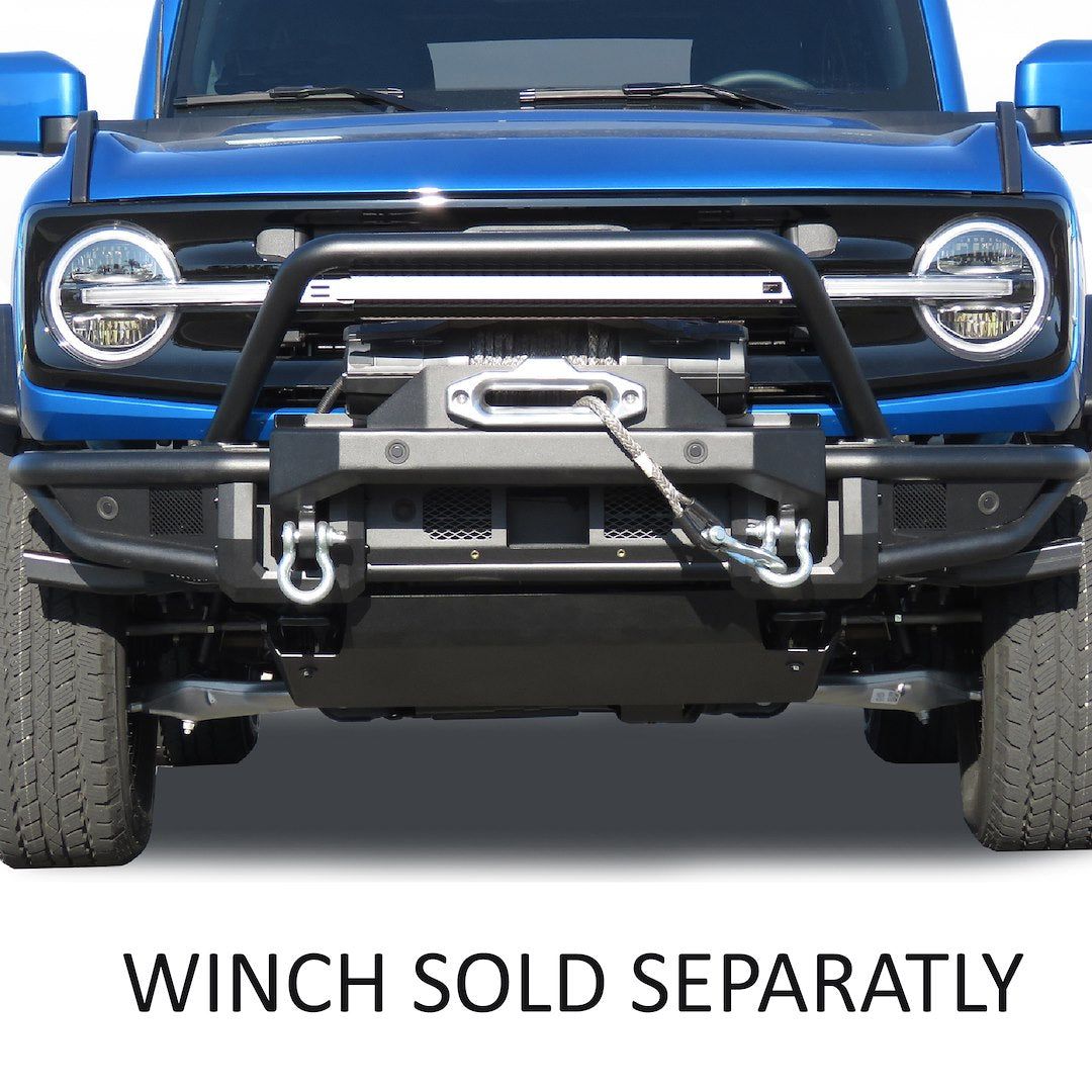 Product of Black Horse Offroad AFB-FB22HD Armour Steel Powder Coated Bumper 