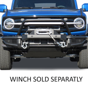 Product of Black Horse Offroad AFB-FB22HD Armour Steel Powder Coated Bumper 