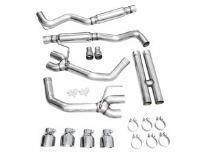 Product of AWE Tuning 3020-42650 Track Edition Cat-Back System Dual Exhaust System Kit 