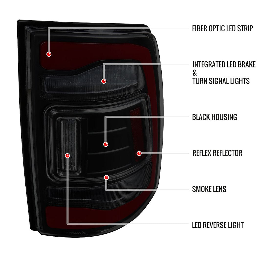 Product of Spec-D Tuning LT-RAM09SMLED-RS Tail Light Assembly 