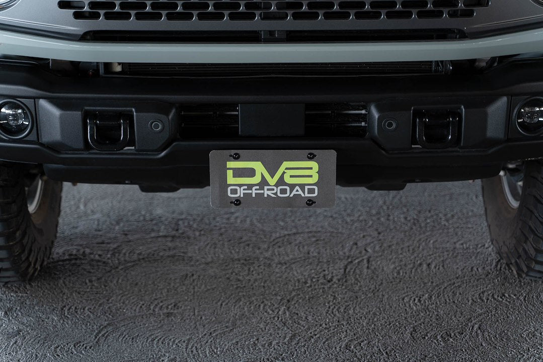 Dv8 Offroad Lpbr-04 License Plate Bracket||2021-2023-Ford-Bronco-Capable-Bumper-Front-License-Plate-Mount_Installed-12.Jpg||95||dv8lpbr04||1628061