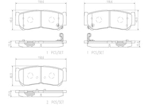 Product of Brembo P30037N Brake Pad - Set Of 4 