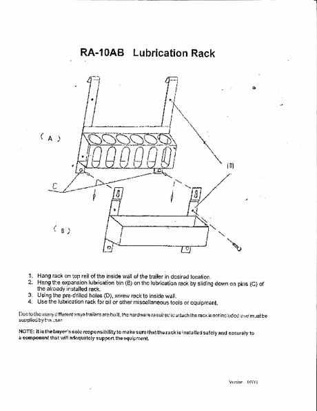 Product of Rack-Em Ra-10ab Tool Organizer