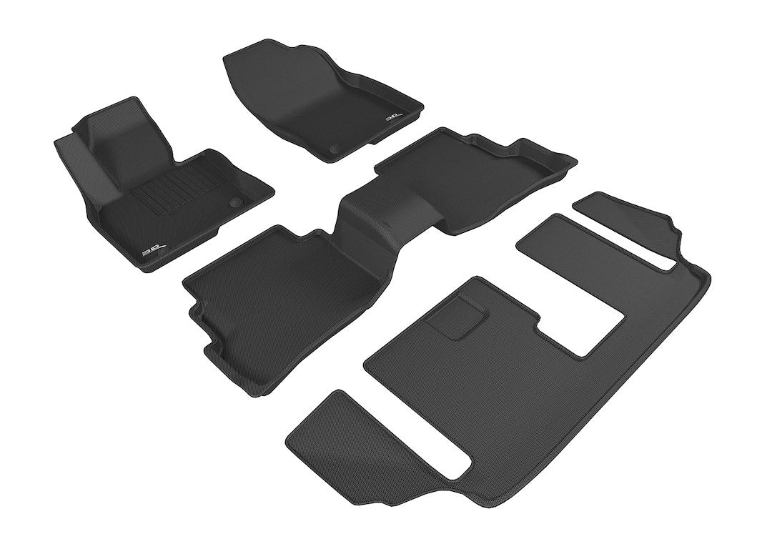 Product of 3D Mats KAGU L1MZ05701509 Black Thermoplastic Rubber Of Carbon Fiber Texture Floor Liner 